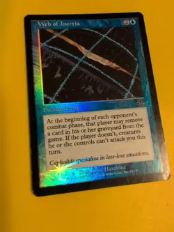 Web of Inertia. Enchantment Judgment.Old VIntage.MTG Card.FOIL - Image 5