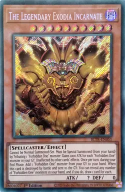 YU-GI-OH CARD BLTR-EN051 THE LEGENDARY EXODIA INCARNATE SECRET RARE MINT - Image 1