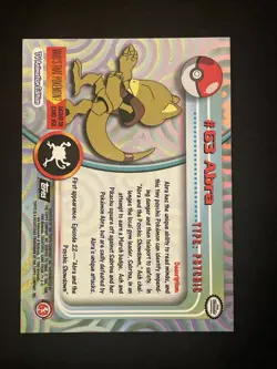 Abra #63 1999 Topps - Lightly Played - Pokemon - Image 2