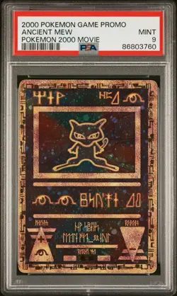 2000 POKEMON GAME MOVIE POKEMON 2000 MOVIE ANCIENT MEW PSA 9 - Image 1