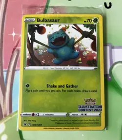 2022 Pokemon Illustration Contest SWSH303 SWSH304 SWSH305 Sealed Bulbasaur Promo - Image 1