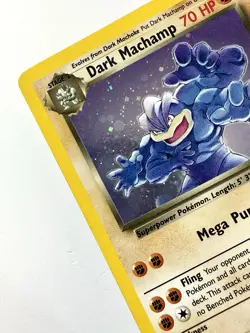 Dark Machamp Team Rocket 10/82 Unlimited Holo Rare Pokemon Vintage WOTC NM/LP - Image 2