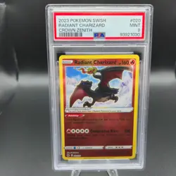Radiant Charizard 020/159 Pokemon Card - Crown Zenith Holo - PSA 9 - Image 1