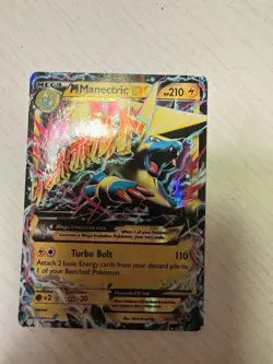 Pokemon TCG Mega Manectric EX 24/119 XY Phantom Forces Card MP - Image 1