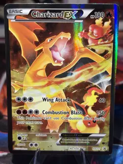 Pokemon 2016 Red & Blue Collection Black Star Promo Charizard EX XY121 LP - Image 1