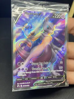 Factory Sealed Mewtwo V - SWSH229 Sword & Shield Promo NM Pokemon TCG - Image 2