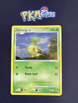 Pokemon TCG Turtwig Diamond & Pearl Base Set 103/130 Swirl Holo MP. - Image 1