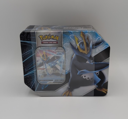 Pokemon TCG Empoleon V Strikers Tin Factory Sealed 5 TCG Packs - Image 1