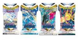 Lot of 4 Pokemon Silver Tempest Sealed Sleeved Booster Packs - All 4 Pack Arts - Image 1