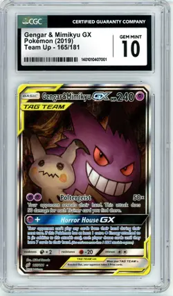Pokemon Gengar and Mimikyu GX #165 Team Up - Image 1