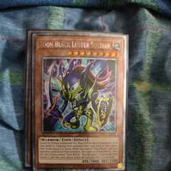 Yu-gi-oh TOON BLACK LUSTER SOLDIER PLATINUM SECRET RARE RA03-EN272 YUGIOH! 1st - Image 1