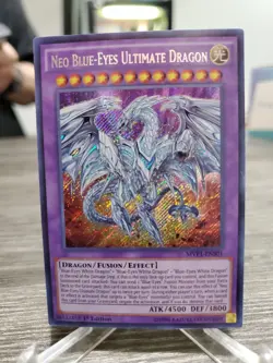 ( NEO BLUE-EYES ULTIMATE DRAGON ) - Secret Rare - MVP1-ENS01 - 1st NM - Yu-Gi-Oh - Image 1