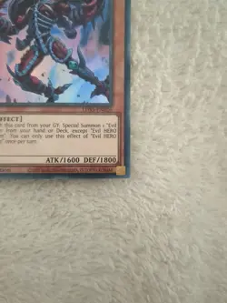 Evil HERO Sinister Necrom lds3-en026 *RED* 1st Edition Ultra Rare Yu-Gi-Oh - Image 5