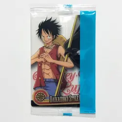 S5043 Monkey D Luffy Japanese One Piece Morinaga Wafer Clear Card Sealed YF9 - Image 1