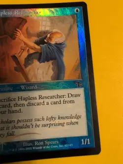 Hapless Researcher & Defy Gravity Judgment.Old VIntage.MTG 2 Card.FOIL - Image 5