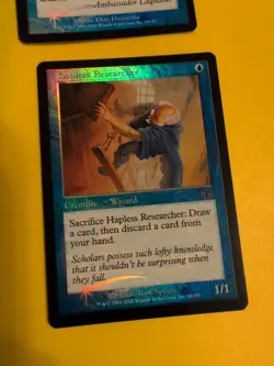 Hapless Researcher & Envelop Judgment. Old VIntage.MTG 2 Card.FOIL - Image 3