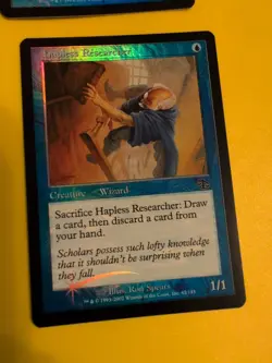 Hapless Researcher & Envelop Judgment. Old VIntage.MTG 2 Card.FOIL - Image 4