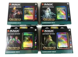 MTG The Lord Of The Rings Tales Of Middle Earth Commander Deck Set of 4 NEW - Image 1