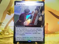 Rent is Due rare foil magic the gathering spider-man trading card singles - Image 1