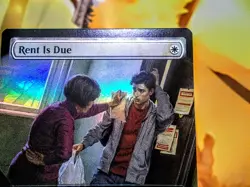 Rent is Due rare foil magic the gathering spider-man trading card singles - Image 2