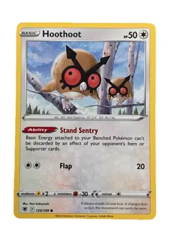New: 2022 Pokemon TCG Hoothoot 120 Swsh10: Astral Radiance Regular Common - Image 1