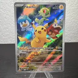 Pokemon TCG Pikachu SVP 027 Paldea Evolved ETB Black Star Promo (SEALED) - Image 3