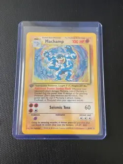 1999 Pokemon Base Set Machamp Holo 8/102 1st Edition - Image 1