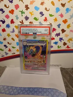 2024 POKEMON SSP EN-SURGING SPARKS #242 ALOLAN EXEGGUTOR EX PSA 9 - Image 1