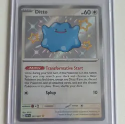 Ditto 201/091 - Paldean Fates Baby Shiny Holo Rare - Pokemon TCG Card NM - Image 2