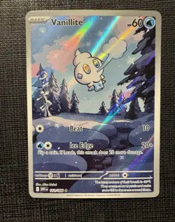 Pokemon TCG Vanillite 111/086 Scarlet & Violet White Flare Illustration Rare NM - Image 1
