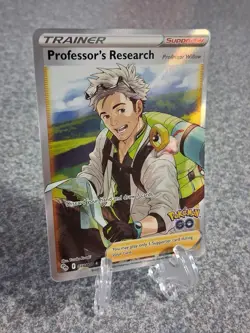 Pokemon Professor's Research Willow 078/078 Pokemon GO Full Art Holo Ultra Rare - Image 1