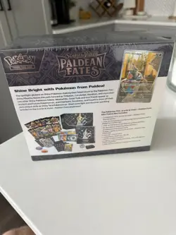Paldean Fates Pokemon Center ETB Exclusive Elite Trainer Box Sealed - SMALL RIP - Image 3