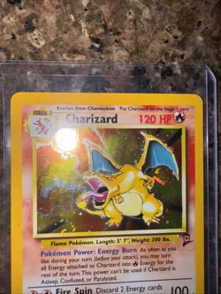Pokemon Charizard 2nd Edition Holo Card 4/130 Base Set 2 - Image 1