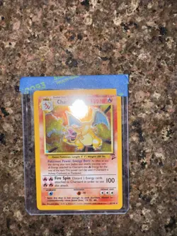 Pokemon Charizard 2nd Edition Holo Card 4/130 Base Set 2 - Image 2