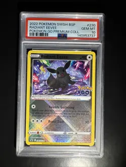 2022 POKEMON SWSH BLACK STAR PROMO #230 RADIANT EEVEE PSA 10 - Image 1