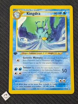 Kingdra 19/64 - Neo Revelation 1st Edition Non-Holo Rare Pokemon TCG NM - Image 1