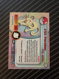 Persian #53 1999 Topps - Lightly Played - Pokemon - Image 2