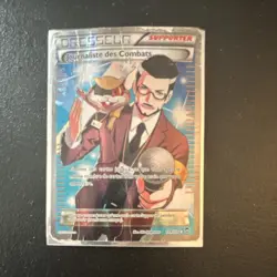 Pokemon Journaliste des Combats Trainer Full Art Holo French Card 109/111 - Image 1