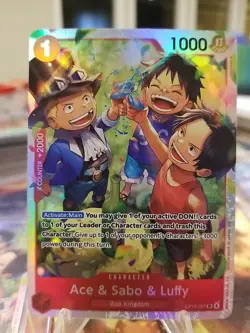 Ace & Sabo & Luffy OP13-007 - One Piece TCG English - SR Foil NM - Image 1