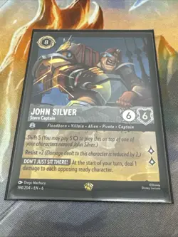1x John Silver - Stern Captain - 194/204 - Legendary NM-Mint Disney Lorcana: Azu - Image 1