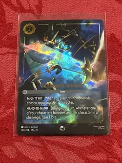 ENCHATNED - Disney Lorcana Whispers - THE SWORD OF HERCULES - 240/204 ENCHANTED - Image 1