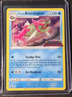 Hisuian Basculegion SWSH205 Pokemon card SWSH black star promo cosmos holo NM - Image 1