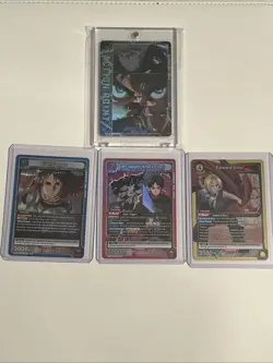 Union Arena TCG: AOT- Foil Action Point- APO4, 1 SR, 1 R & FMA- 1 SR Card Mint. - Image 1