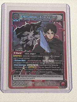 Union Arena TCG: AOT- Foil Action Point- APO4, 1 SR, 1 R & FMA- 1 SR Card Mint. - Image 4