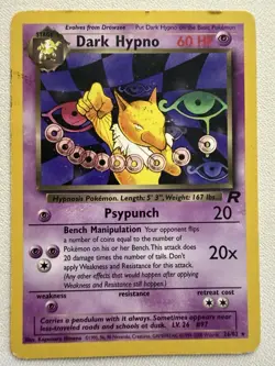 Dark Hypno Team Rocket 26/82 MP Vintage WotC Pokemon Card | GravesVault - Image 1