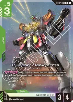 Gundam Heavyarms Alternate Art Foil - ST02-003 C+ NM - Gundam TCG Card Game - Image 1