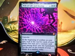 Web of Life and Destiny mythic magic the gathering spider-man trading card - Image 1