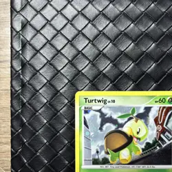 Turtwig 17/17 [LP] Pop Series 6 - Cosmos Holo Swirl Pokemon Card - Image 3