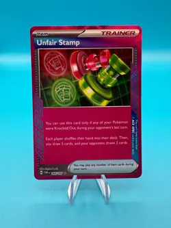 Pokemon Card Unfair Stamp 165/167 Ace Spec Twilight Masquerade Near Mint - Image 1