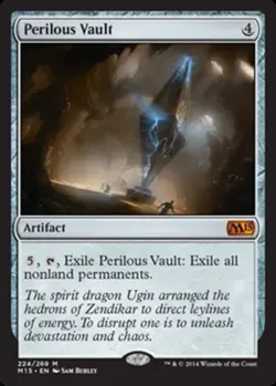 1x Perilous Vault Light Play, English Magic 2015 MTG Magic - Image 1